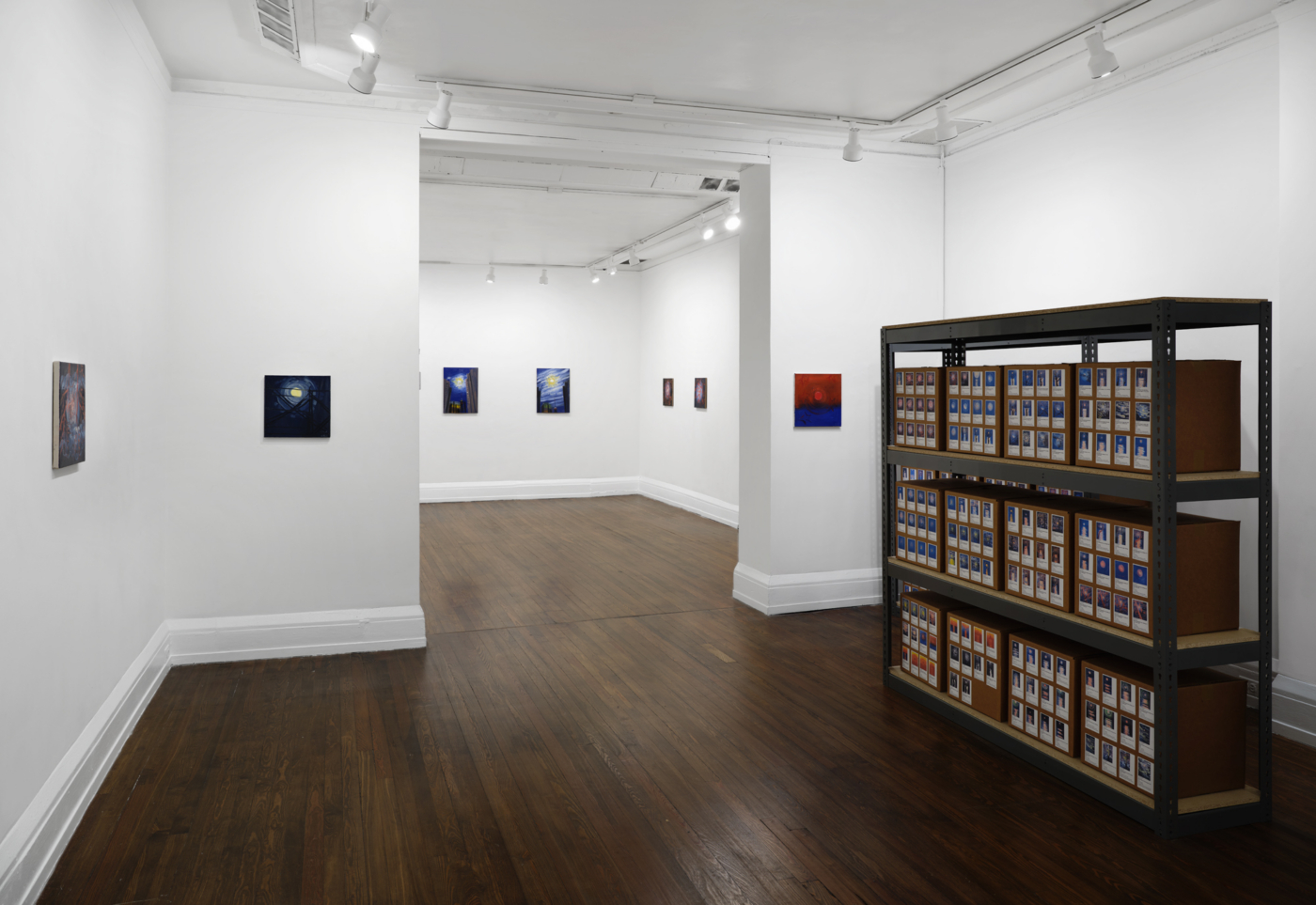 Painted Time: Moons (Laboratory), installation view, New York Studio School, 2025, curated by Clémence White