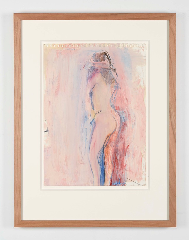 Rita Ackermann, Untitled, 2016,
pencil and oil on paper, 12 × 9 inches; 30.4 × 22.8 cm