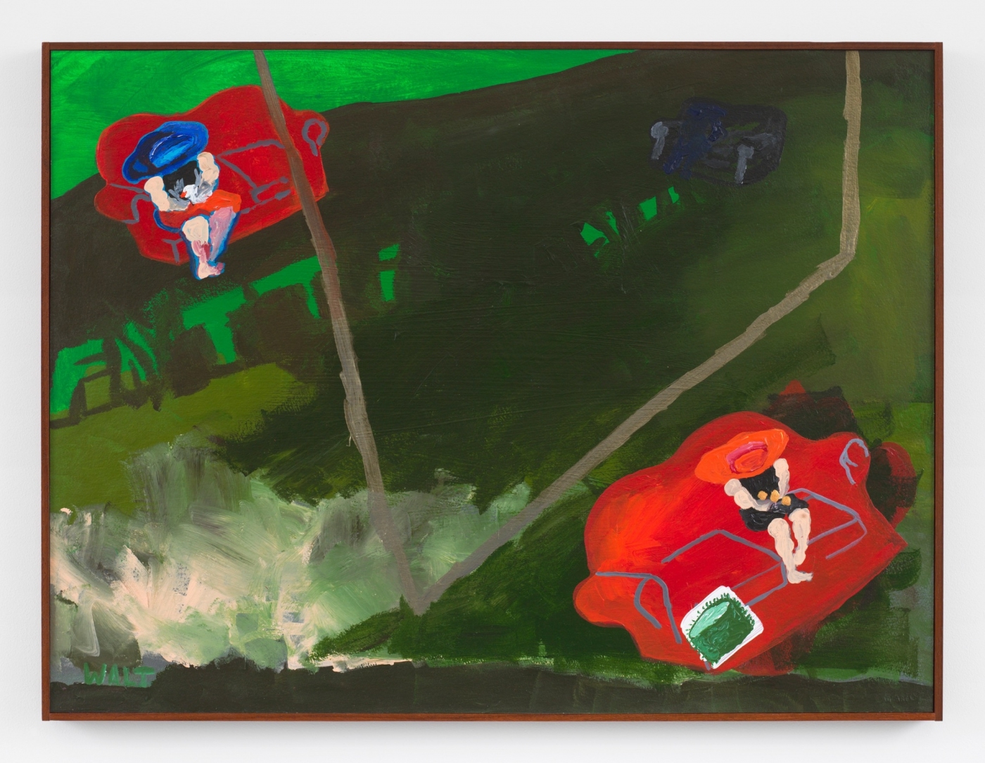 Spirit in the flesh or flesh in the spirit, 2016,
acrylic on paper mounted on board, 22 × 30 inches