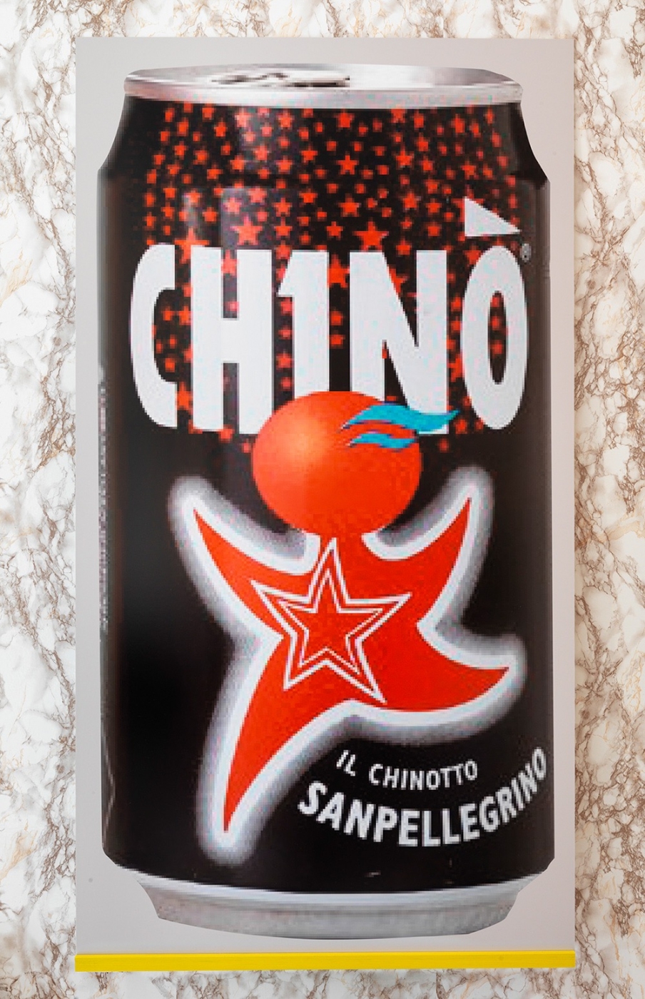Untitled, 2012,
inkjet print mounted on Dibond with enamel on wood shelf,
60 × 32 1/2 inches