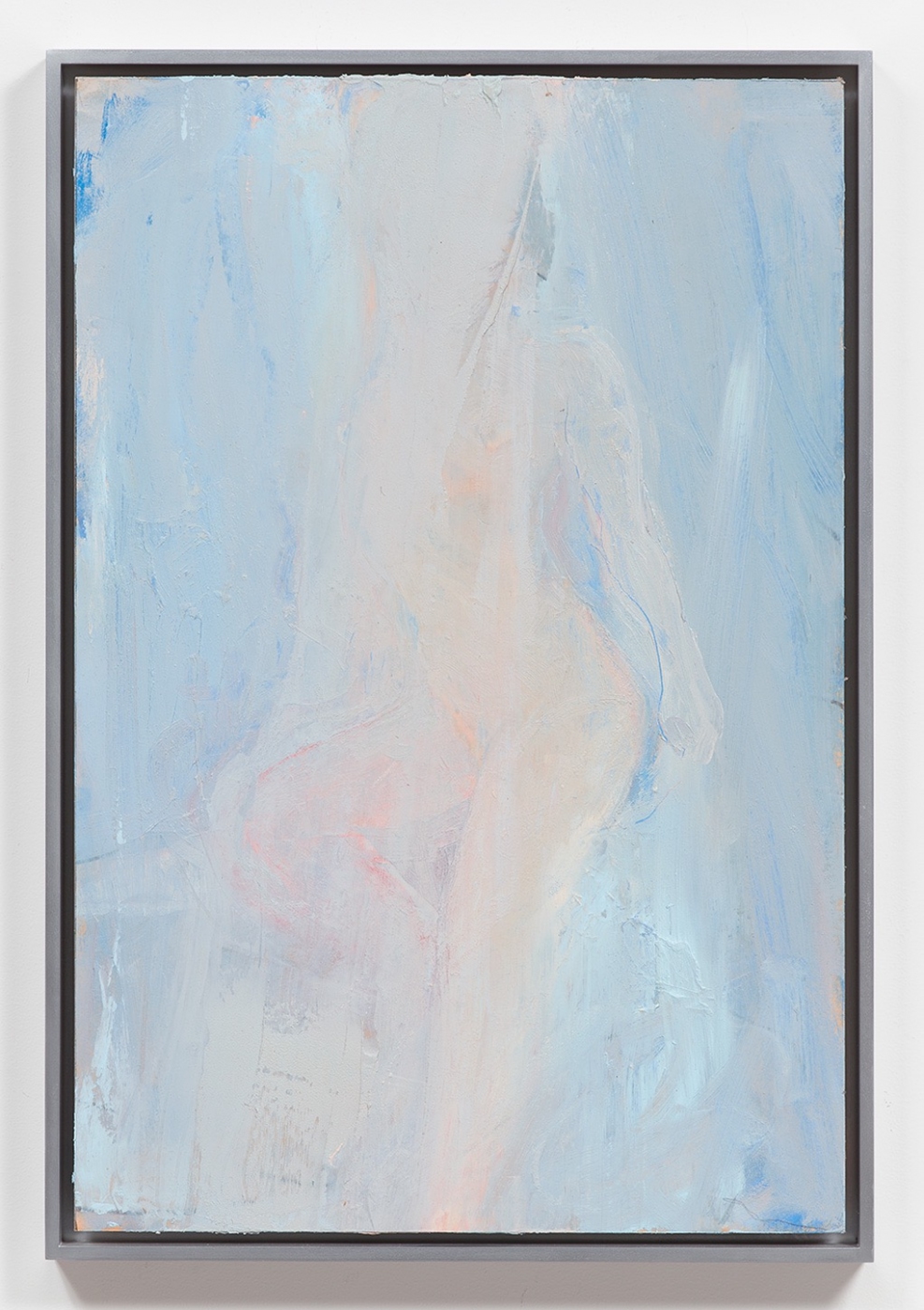 Nude 15, 2015,
oil on cardboard, 25 1/8 × 17 inches