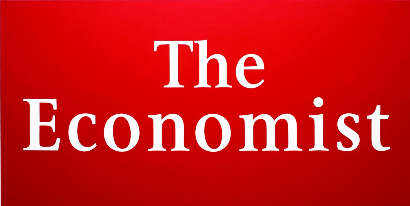 The Economist, 2007, oil on linen, 42 × 84 inches; 106.6 x 213.3 cm