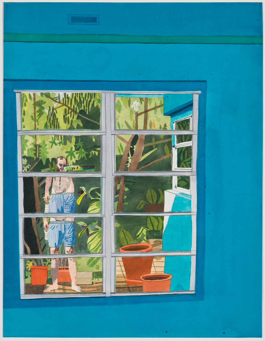 Calais Drive Three, 2012, gouache and colored pencil on paper, 30 7/8 x 23 1/2 inches