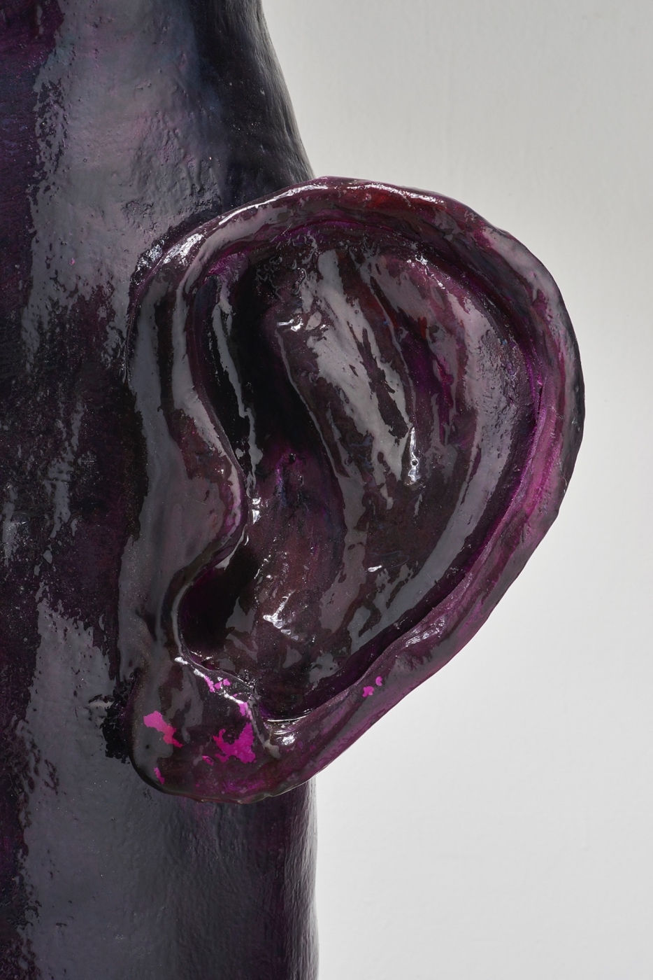 Faceless Jug (detail), 2016, ceramic, underglaze, glaze and paint, 48 × 31 × 16 inches; 121.9 × 78.7 × 40.6 cm