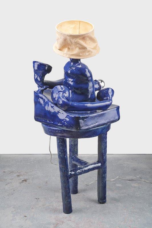 Blue Pyramid,
1970,
paper collage,
10 3/4 × 9 3/8 inches; 18 3/16 × 16 9/16 inches framed