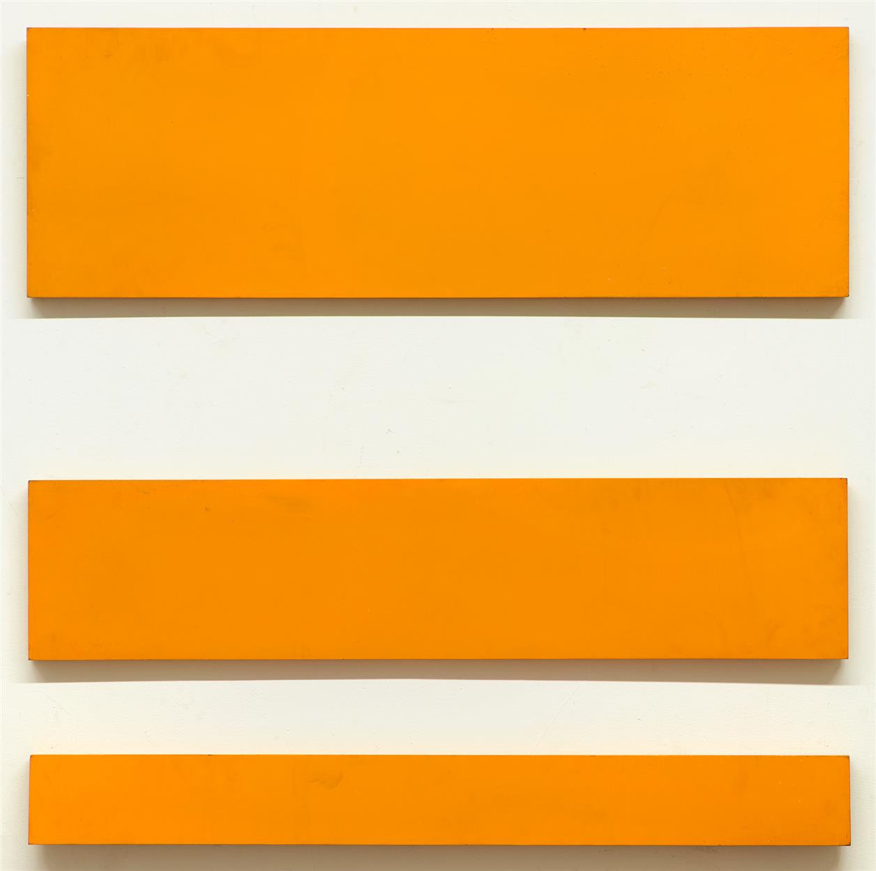 no title,
oil on canvas, 3 parts; 45 × 45 inches overall
