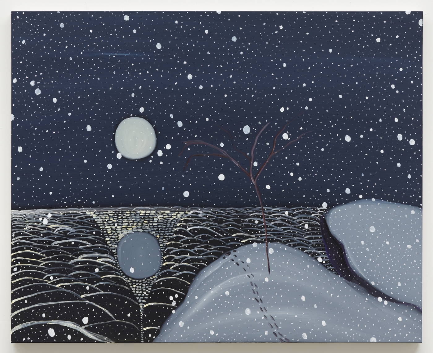 Winter Nocturne, 2017,
oil on canvas,
48 × 60 inches