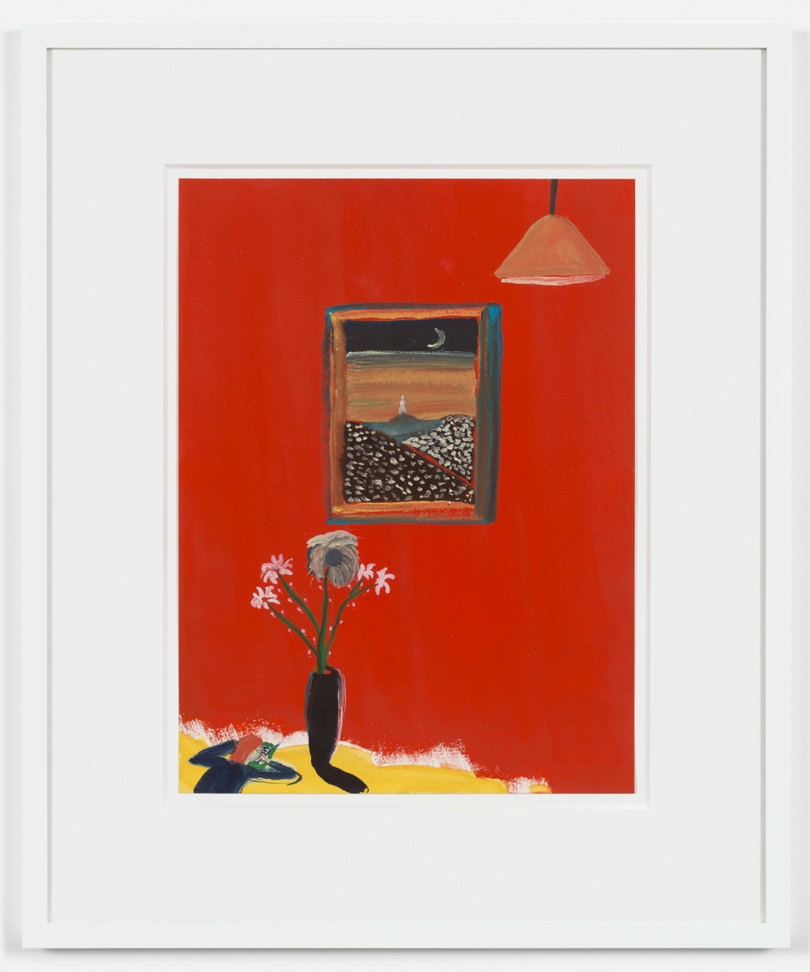 Red Chamber, 2017,
watercolor on paper
17 5/8 × 14 1/2 inches (framed)