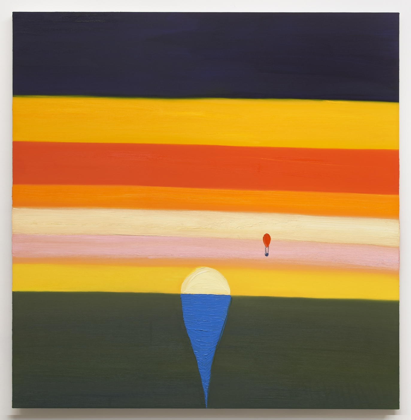 Another Day, 2018,
oil on canvas,
72 × 70 inches