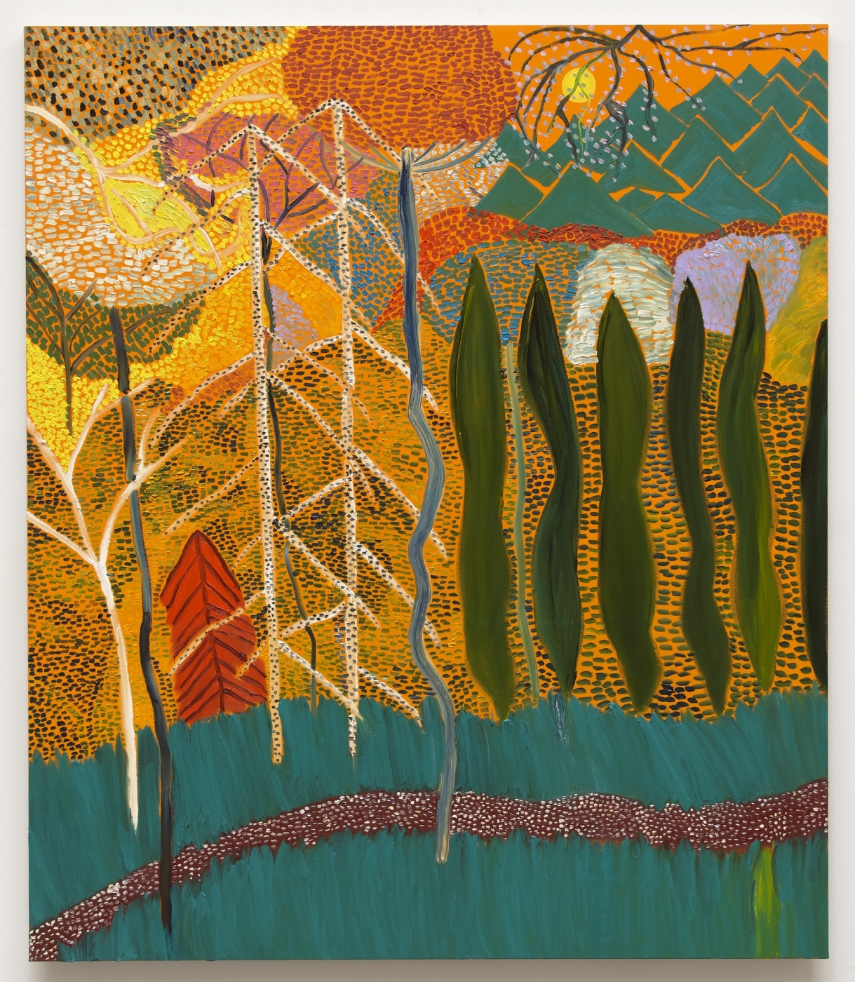 The Road, 2018,
oil on canvas,
70 × 60 inches