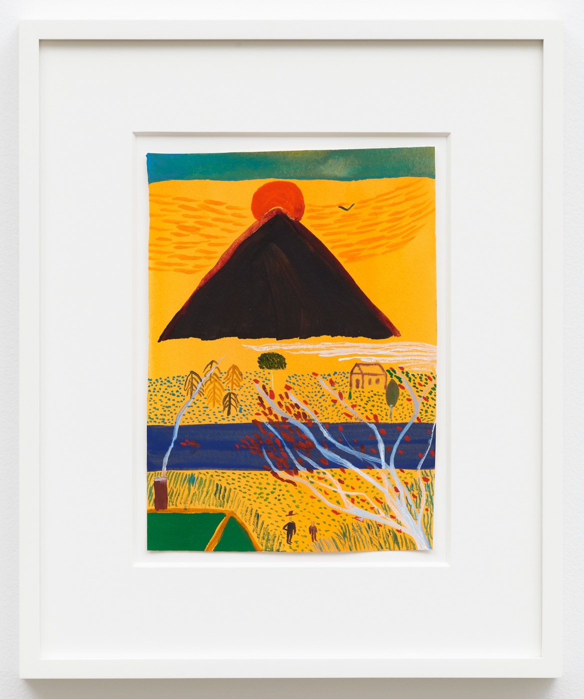Pastoral, 2018,
watercolor on paper,
16 × 13 1/4 inches (framed)