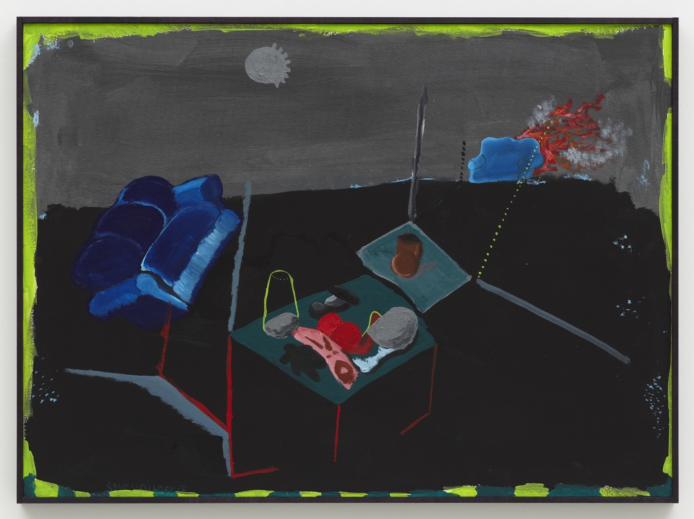 Tangible books, 2017,
acrylic, flashe, and screenprint ink on paper mounted to panel,
21 5/8 × 29 3/4 inches
