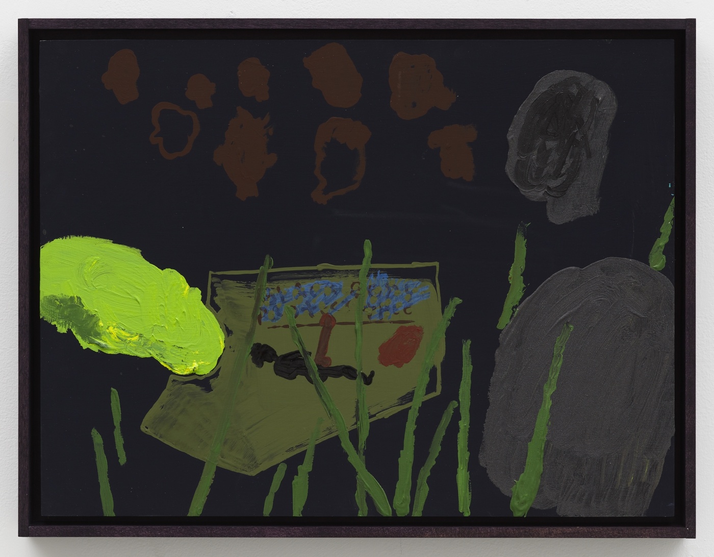 foreclosure, 2017,
acrylic on panel,
12 1/2 × 16 1/2 inches