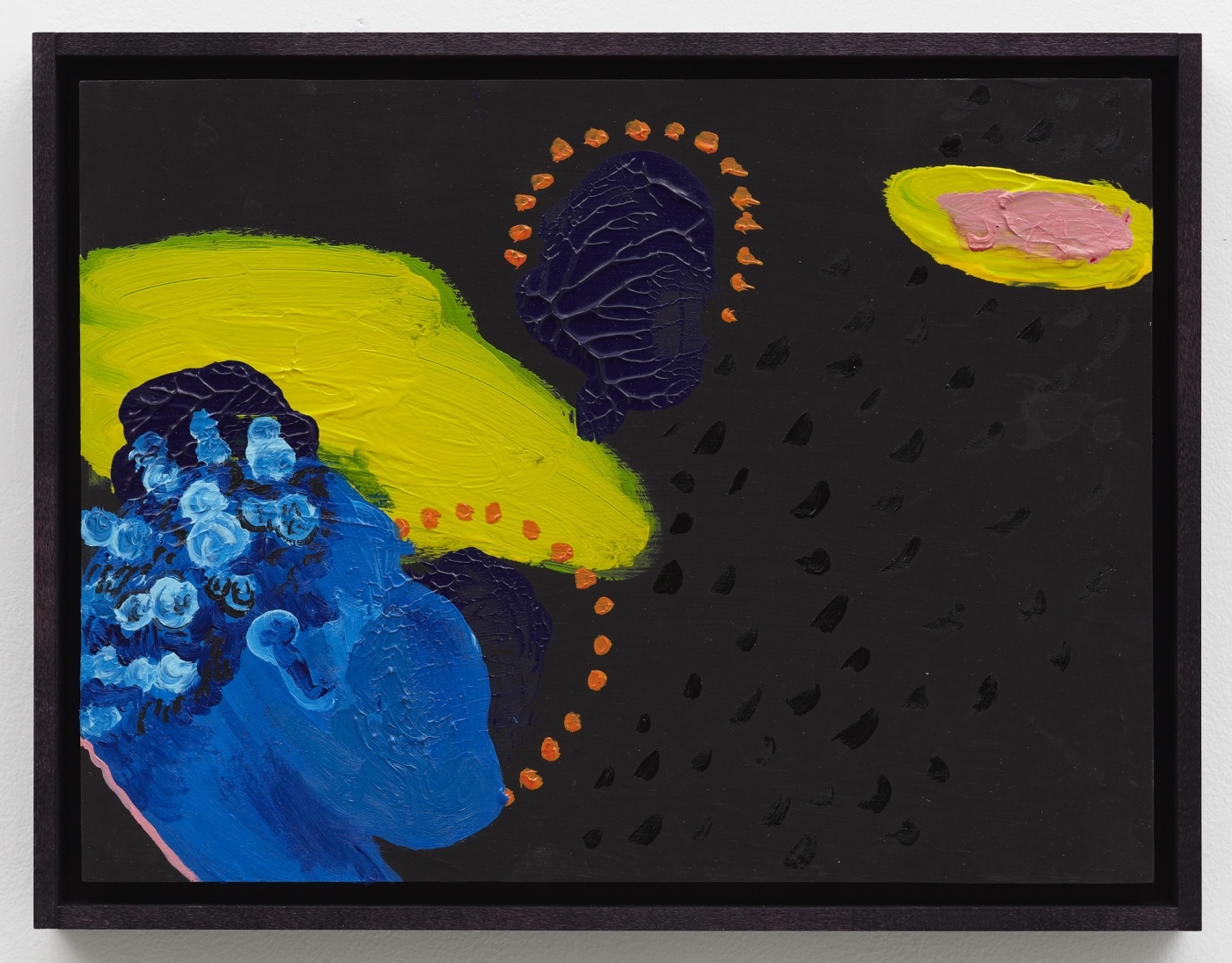 your lane now, 2017,
acrylic on panel,
9 1/2 × 12 1/2 inches