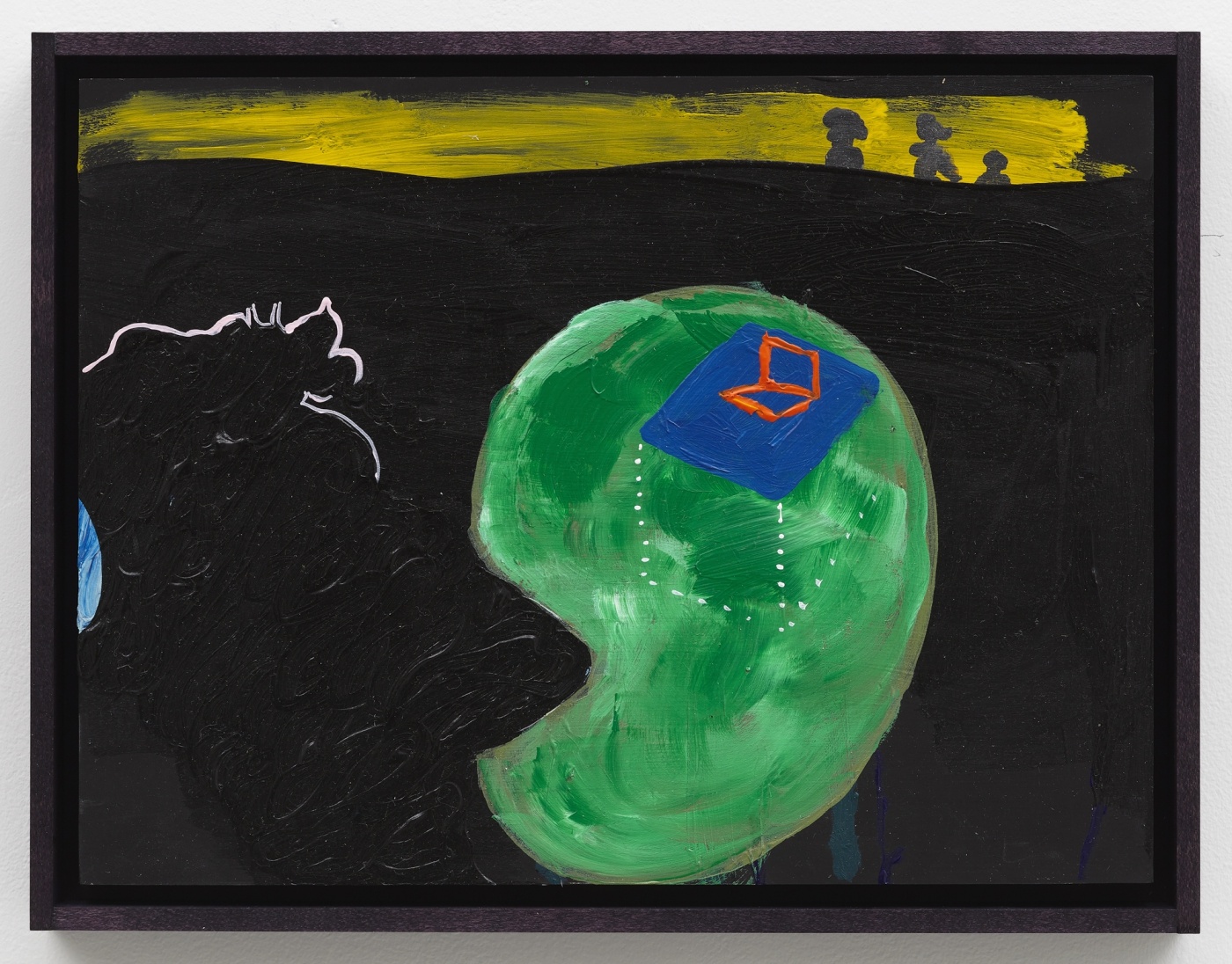 Beta levels, 2017,
acrylic on panel,
9 1/2 × 12 1/2 inches