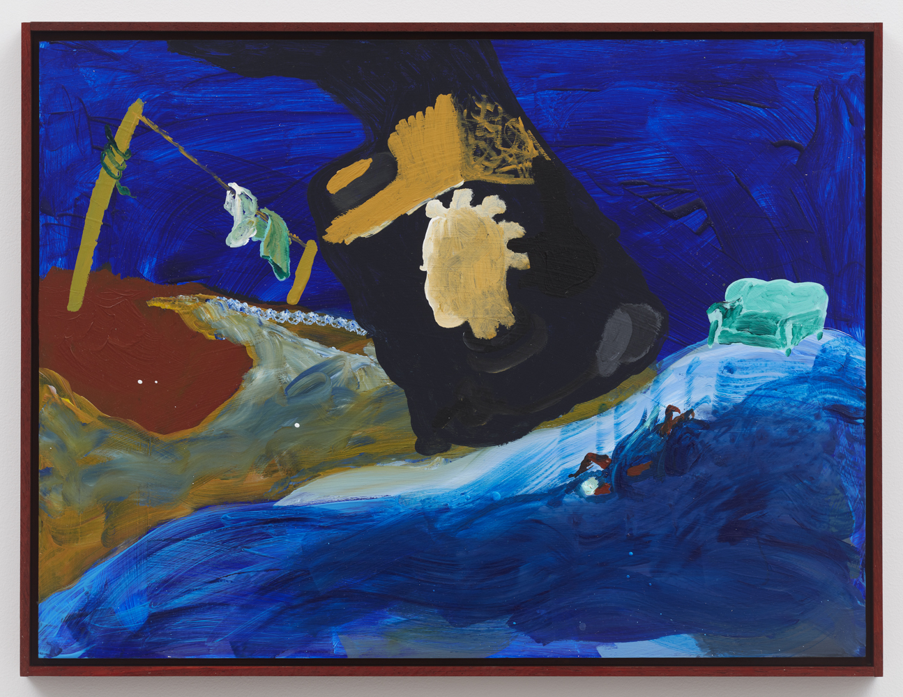nettle of sympathy, 2017,
acrylic on wood,
18 × 24 × 7/8 inches