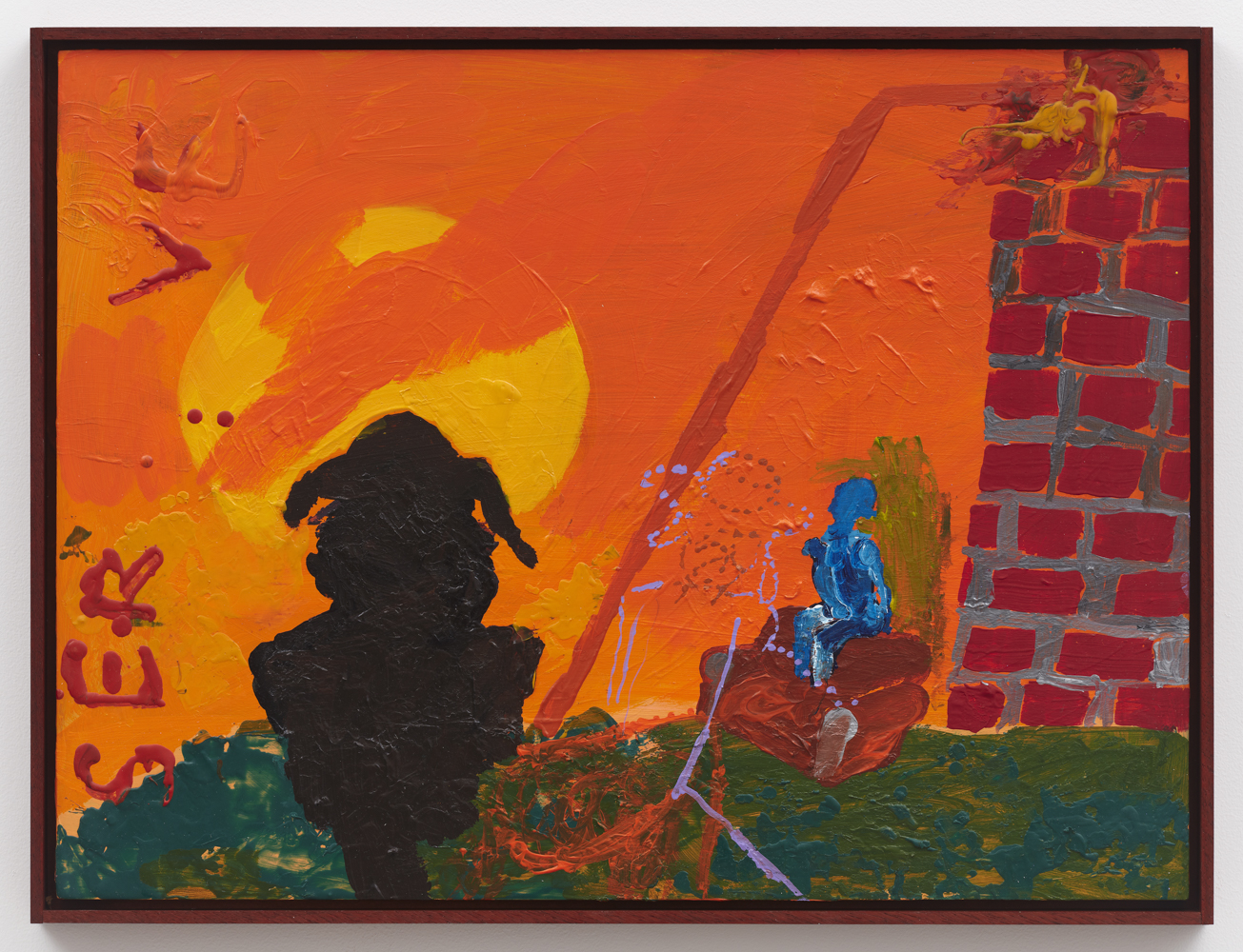 no plastic, 2017,
acrylic on wood,
18 × 24 × 7/8 inches