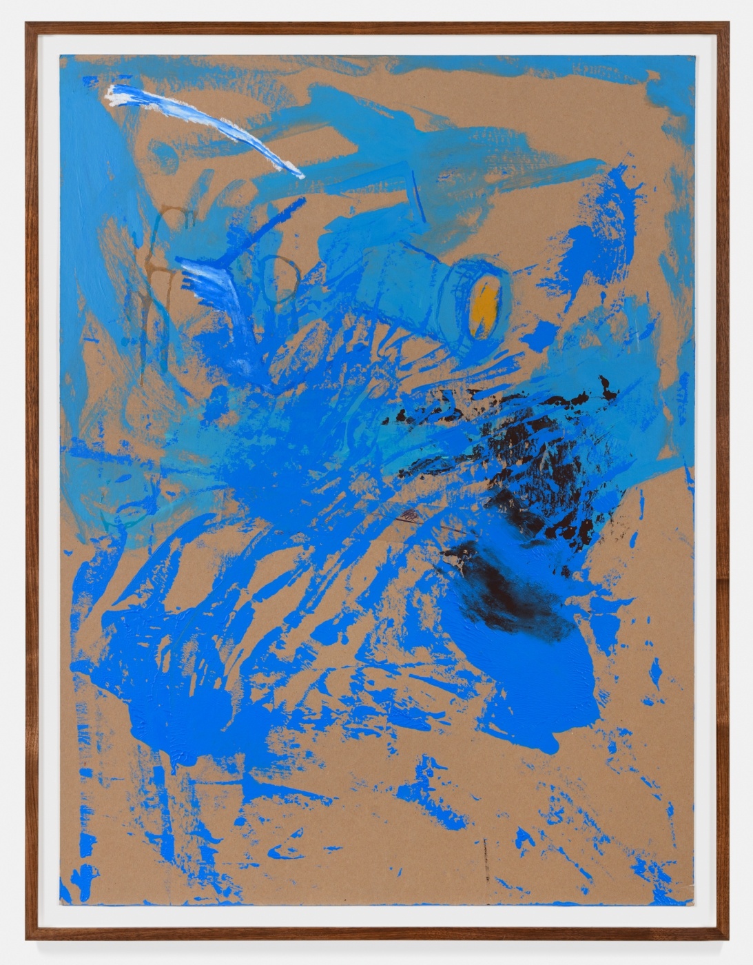 Felt soot 11, 2017,
acrylic on chipboard,
40 × 30 inches (unframed); 42 × 32 inches (framed)