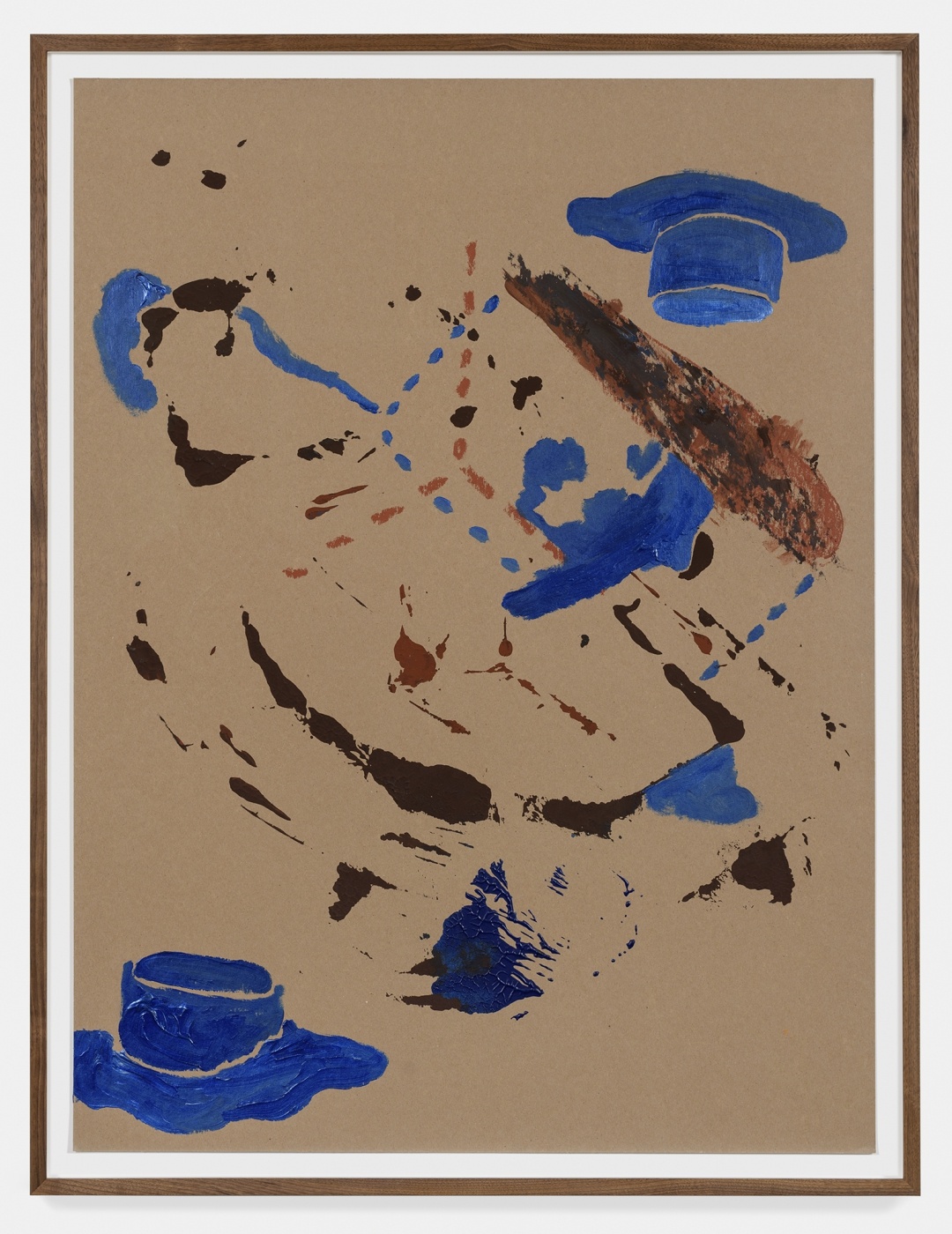 Felt soot 20, 2018,
acrylic on chipboard,
40 × 30 inches (unframed); 42 × 32 inches (framed)
