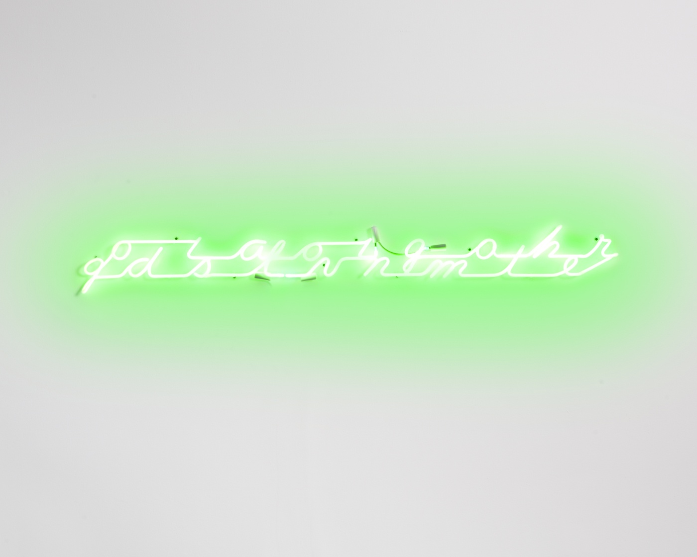 Alex Da Corte, God is a Loving Mother, 2019, Neon, 70 x 5 x 2 inches