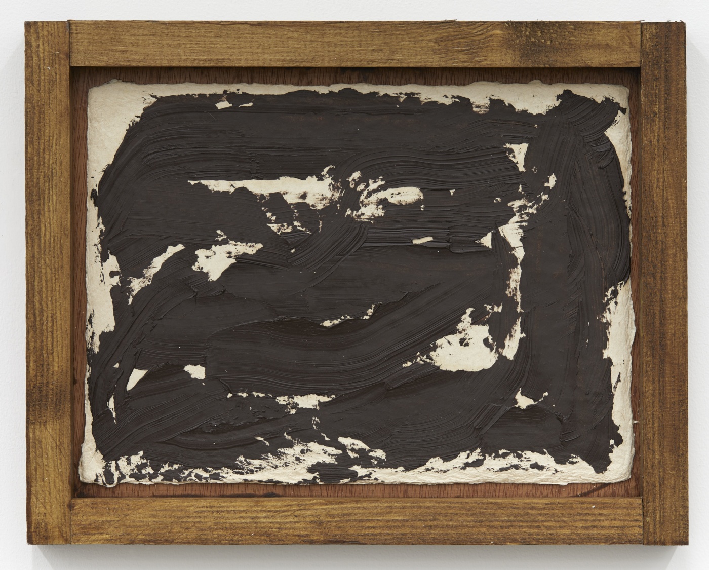 Alvaro Barrington, TitleTK, 2020, mixed media on burlap paper in custom frame, 11 x 14 inches; 27.94 x 35.56 cm