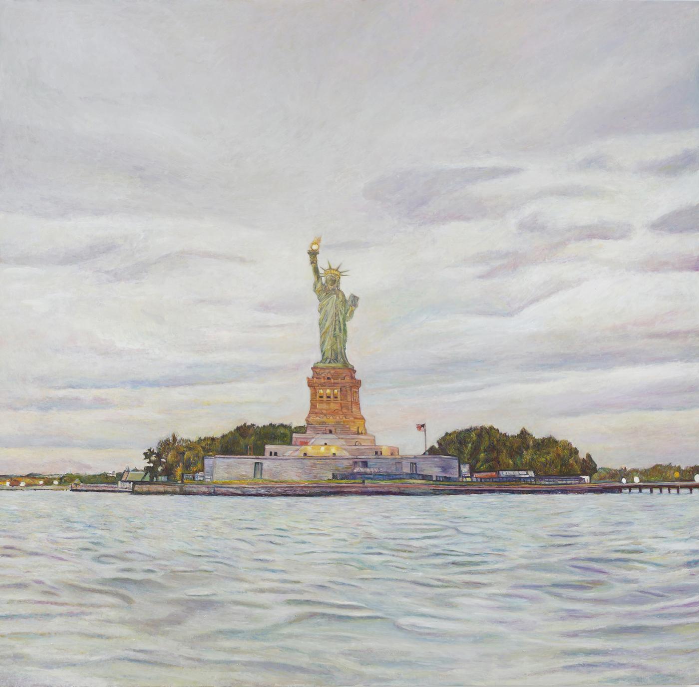 Liberty, 2018, oil on linen,
82 x 80 inches