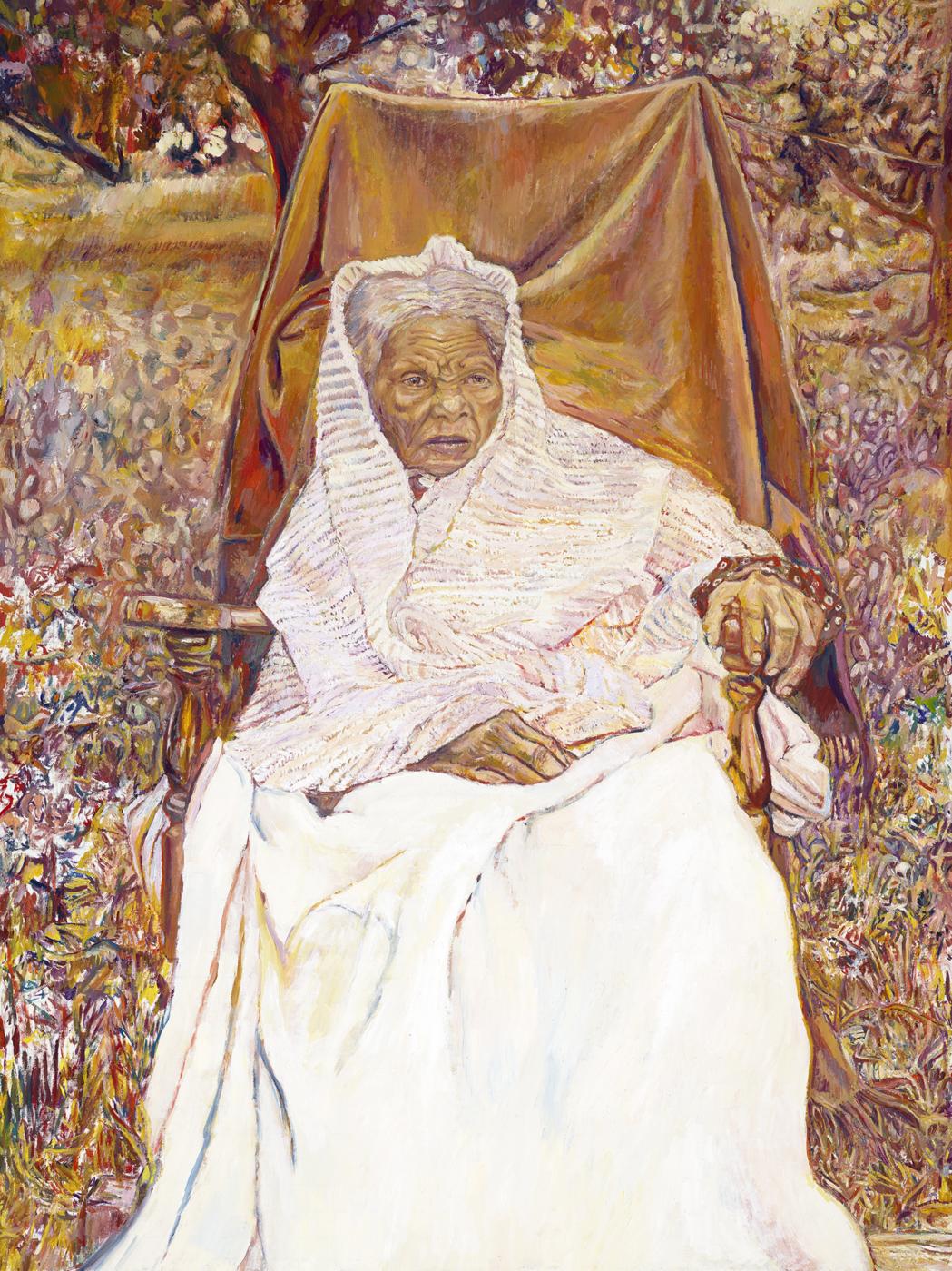 Moses (Harriet Tubman), 2018, oil on linen,
40 x 30 inches