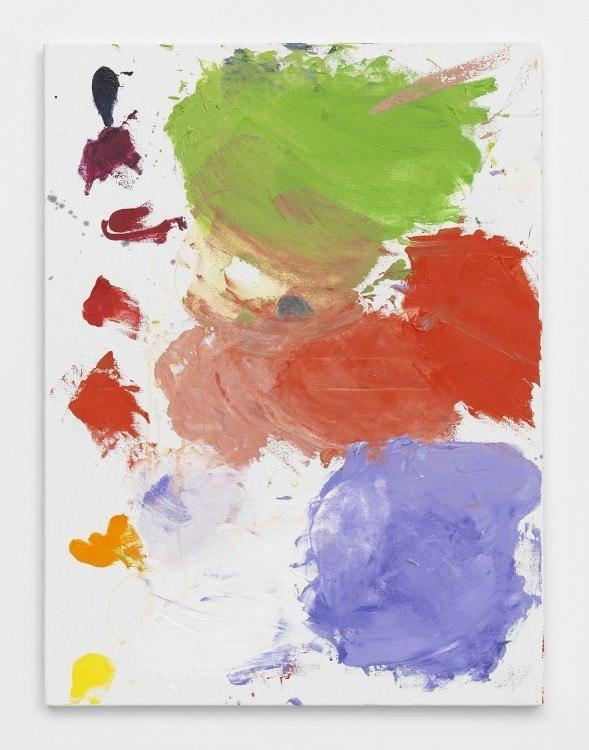 Untitled (Palette, Hello, Hello, Hello, 9-18-13), 2013, 2013, oil on canvas, 24 x 18 inches