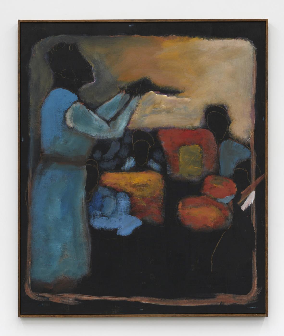 Community Appreciation: Symphony, 2020,
acrylic and pastel on linen, 63 x 53 inches; 160 x 134.6 cm