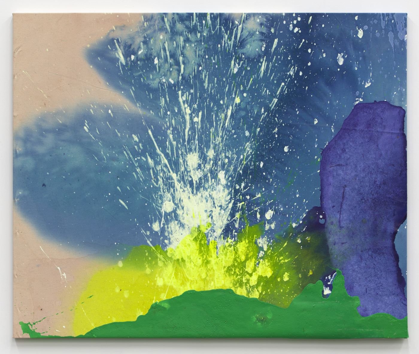 Kind of Blue, 2020, acrylic on canvas, 38 x 46 inches; 96.5 x 116.8 cm