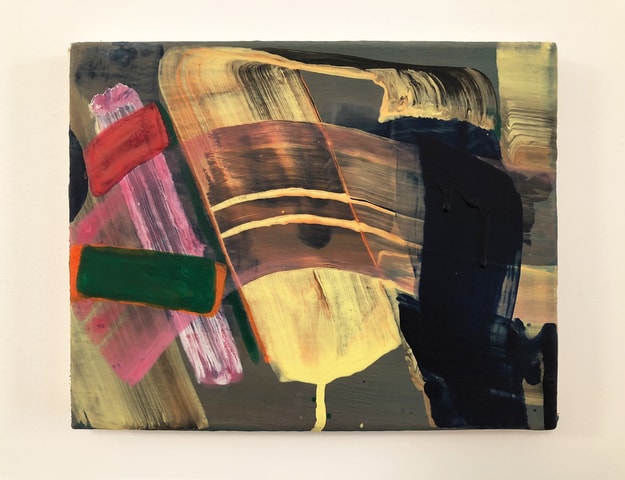 First Changes Were Sensory , 2017, acrylic on linen, 8 × 10 inches; 20.5 × 25.5 cm