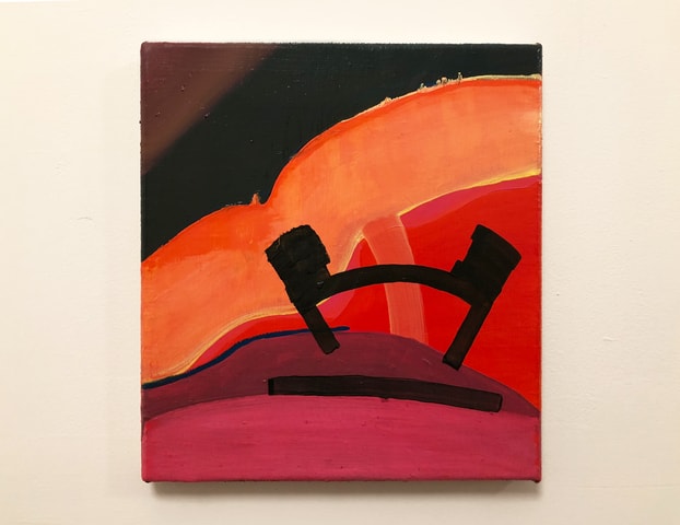 Later and Later and Later , 2018, oil on canvas, 11 × 10 inches; 28 × 25.5 cm