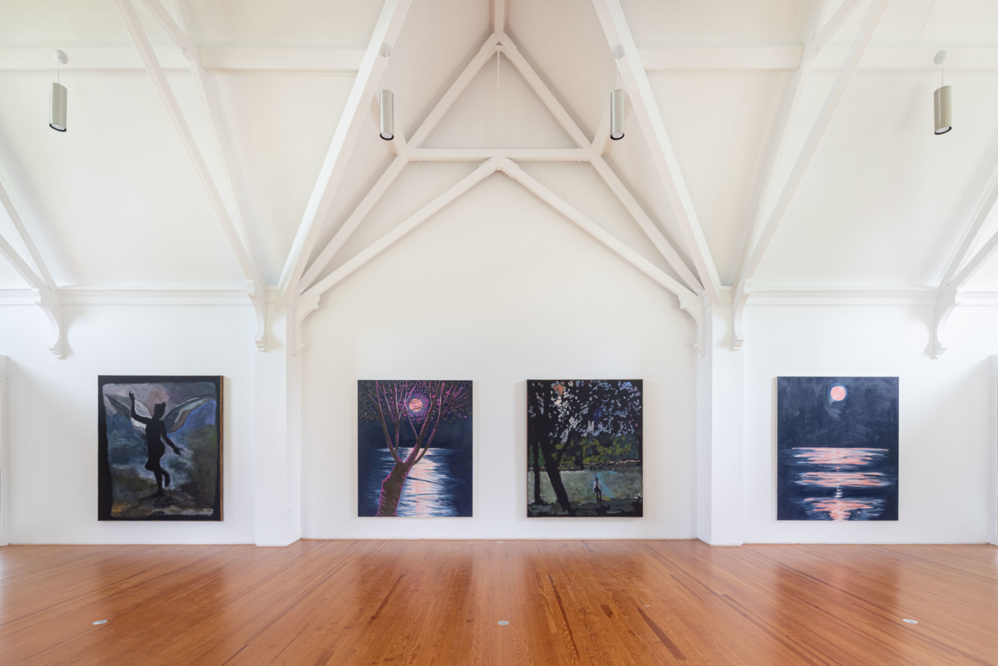 View #3, Ann Craven & Reggie Burrows Hodges Moons and Angels