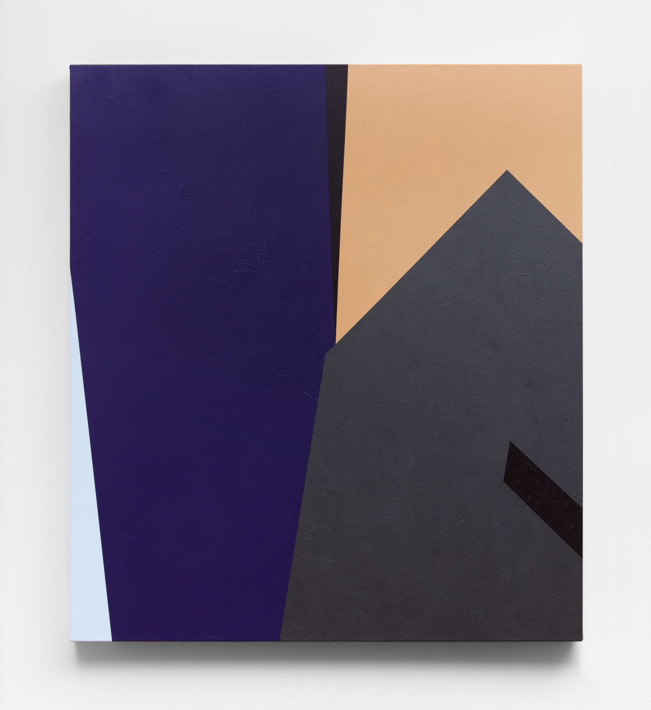 Virginia Jaramillo, Site No. 14, 31.7781° N, 35.2360° E, 2018, acrylic on canvas, 36 x 32 inches; 91.4 x 81.3 cm