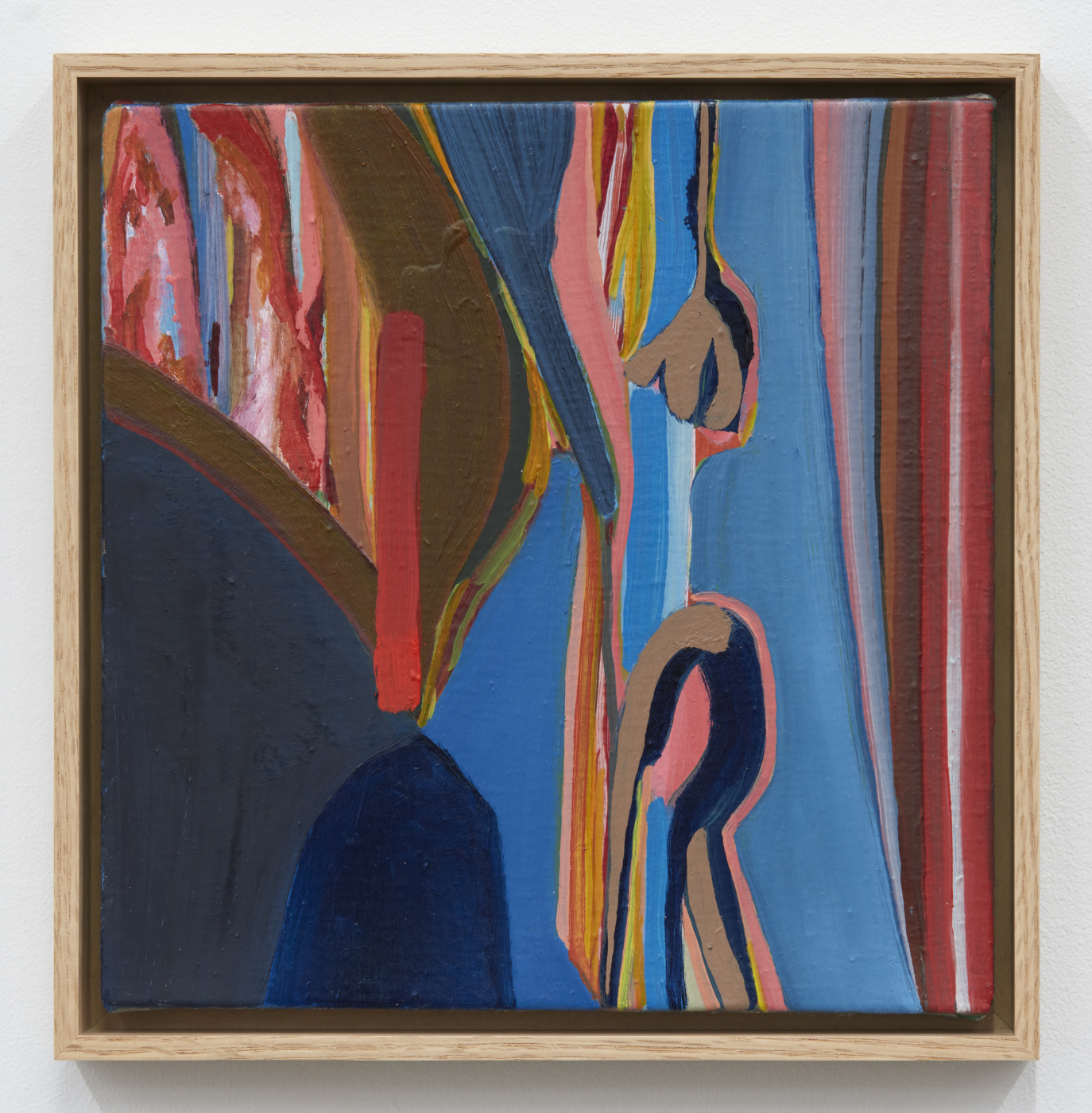 Marley Freeman, With their sweet jargoning!, 2021, oil and acrylic on linen, 11 x 11 inches; 27.9 x 27.9 cm