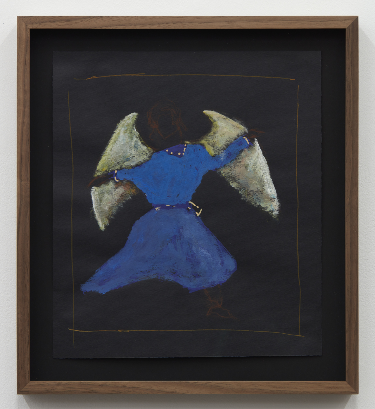Reggie Burrows Hodges, Wilder, 2021, acrylic, pastel, and colored ink on paper, 12 x 10 5/8 inches; 31 x 27 cm