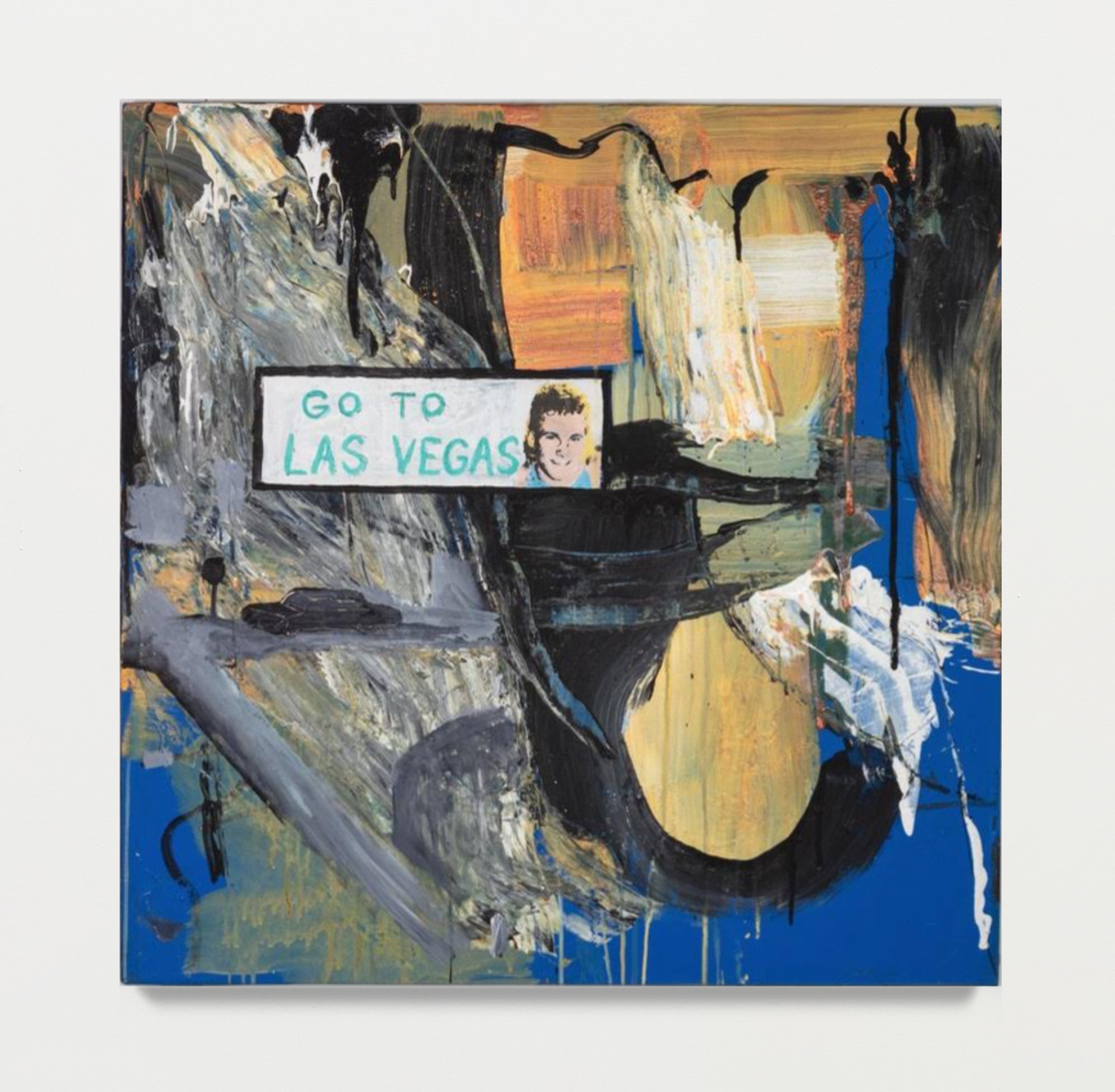 Mark Flood, Grand Canyon, 1993, acrylic on canvas, 32 x 32 inches; 81 x 81 cm