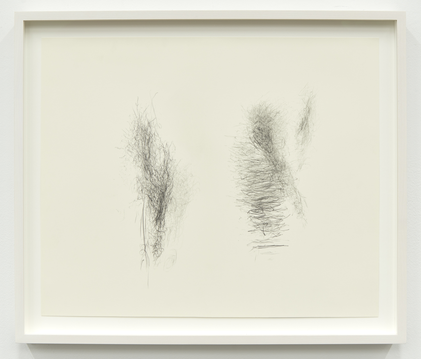 Alan Saret, Ensoulment in Besalou, 1996, 2005, pencil on paper, 15 1/2 × 18 3/4 inches; 39.4 × 47.6 cm, 18¼ x 21½ x 1¾ inches; 46.4 x 54.6 x 4.5 cm (framed)