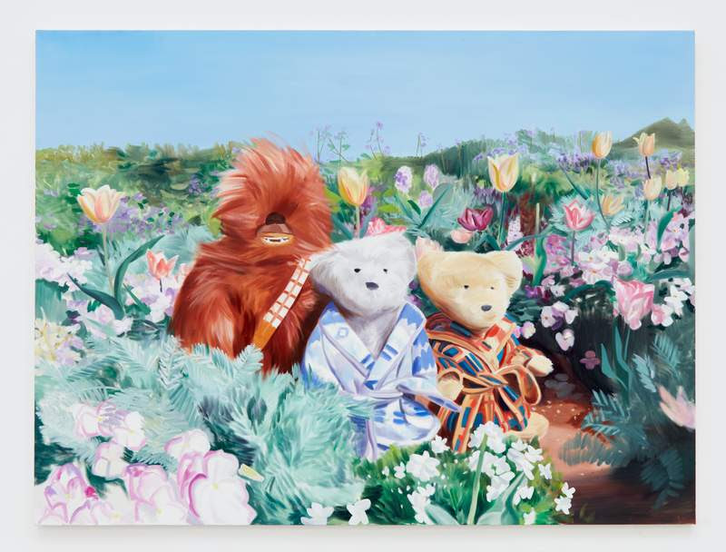 Care, 2022, oil on canvas, 76⅜ x 102⅛ inches; 194.01 x 259.41 cm