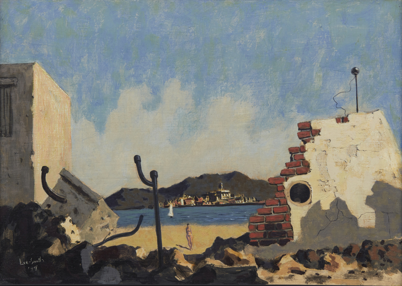 Untitled, 1954, oil on masonite, 10 x 14 inches; 25.4 x 35.6 cm