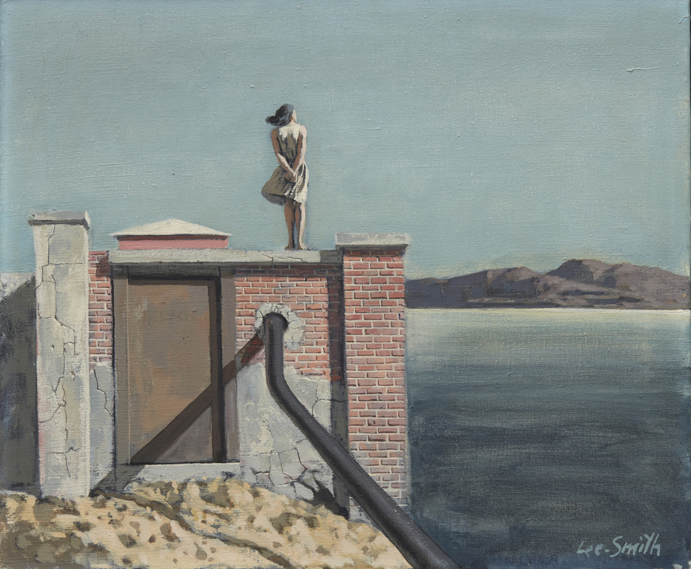 Pumping Station, 1960, oil on canvas, 20 x 24 inches; 50.8 x 61 cm