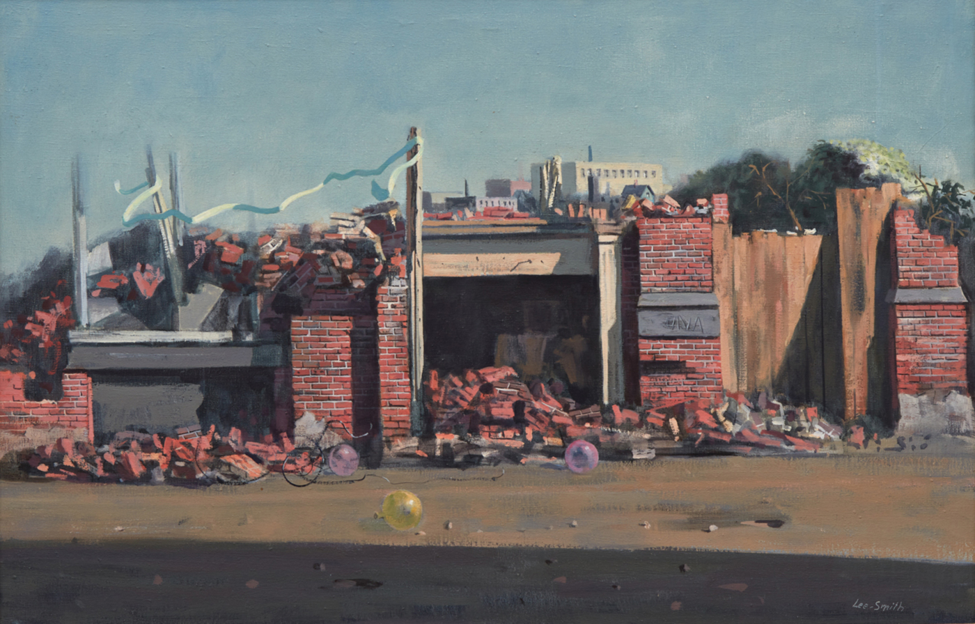 Aftermath, 1960, oil on linen canvas, 30 x 46 inches; 76.2 x 116.8 cm