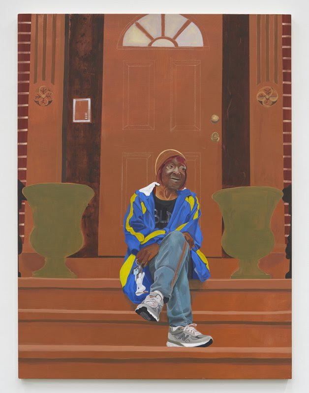 I saw her on Van Buren, 2020, oil on canvas, 72 x 60 inches; 182.9 x 152.4 cm