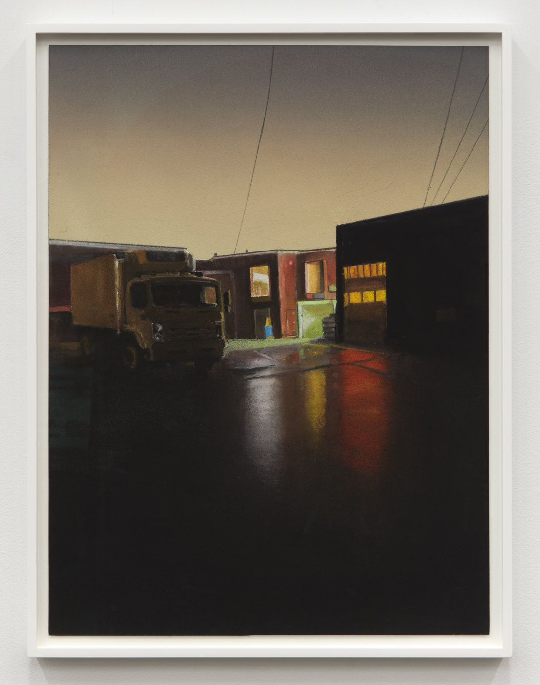 Dike Blair, Untitled (Gloucester), 2021, gouache and pencil on paper, 24 x 18 inches; 61 x 45.7 cm, 25⅝ x 19⅝ inches; 65.1 x 49.86 cm (framed)