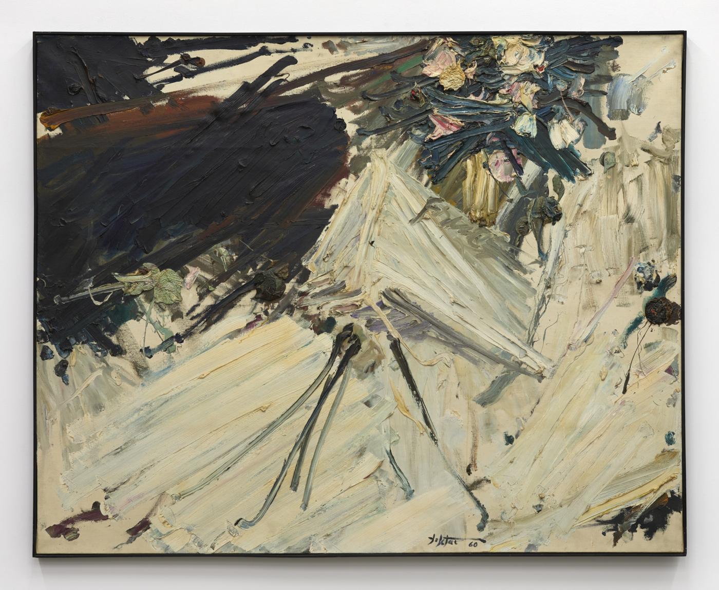 Manoucher Yektai, Untitled, 1960, oil on canvas, 51 x 63 inches; 130 x 160 cm, 52⅛ × 64⅛ inches; 132.4 x 162.9 cm (framed)