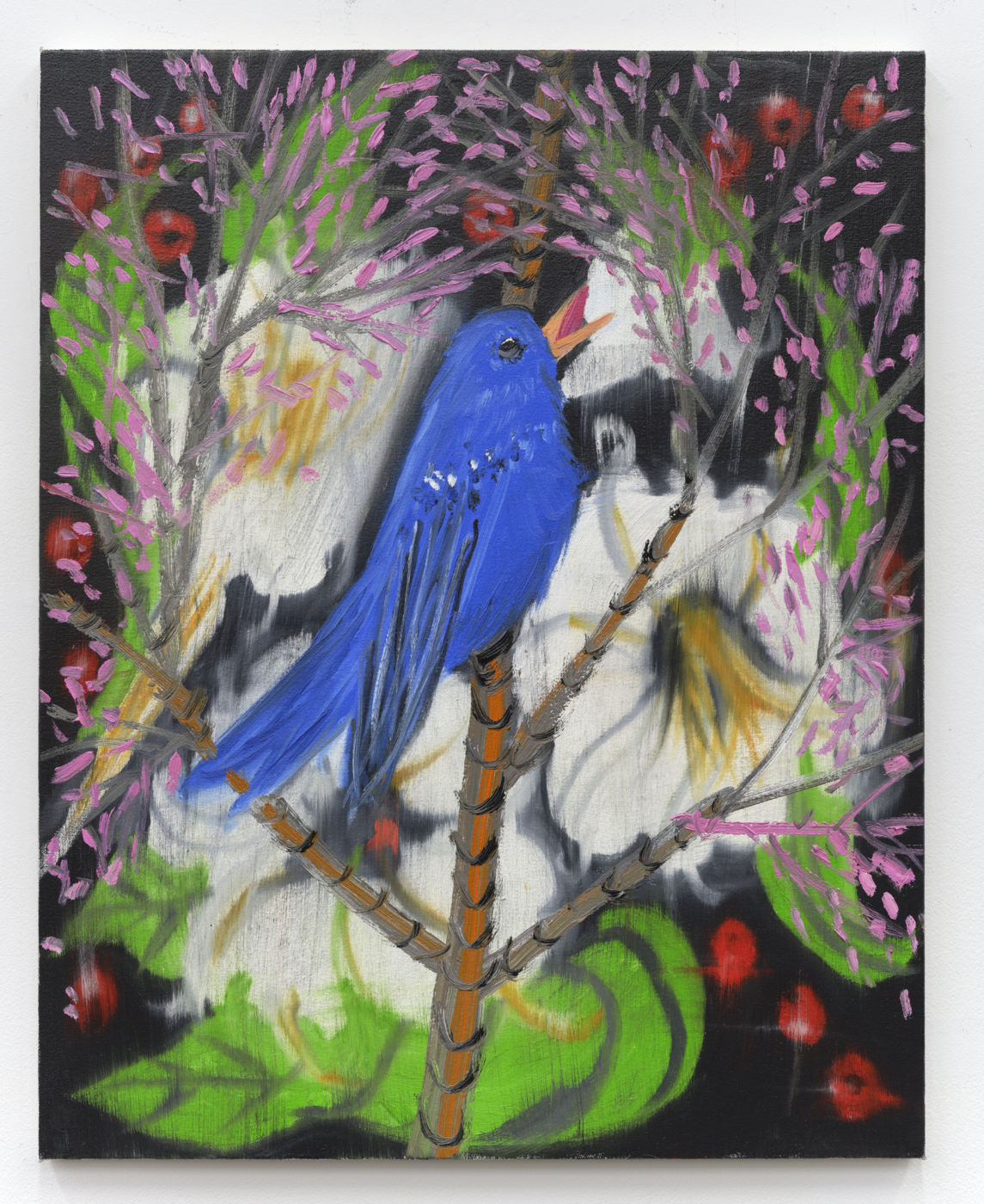 Ann Craven, Portrait of a Blue Bird (After Picabia, Black and White light, Once More), 2023, 2023, oil on canvas, 30 × 24 inches; 76.2 × 60.96 cm