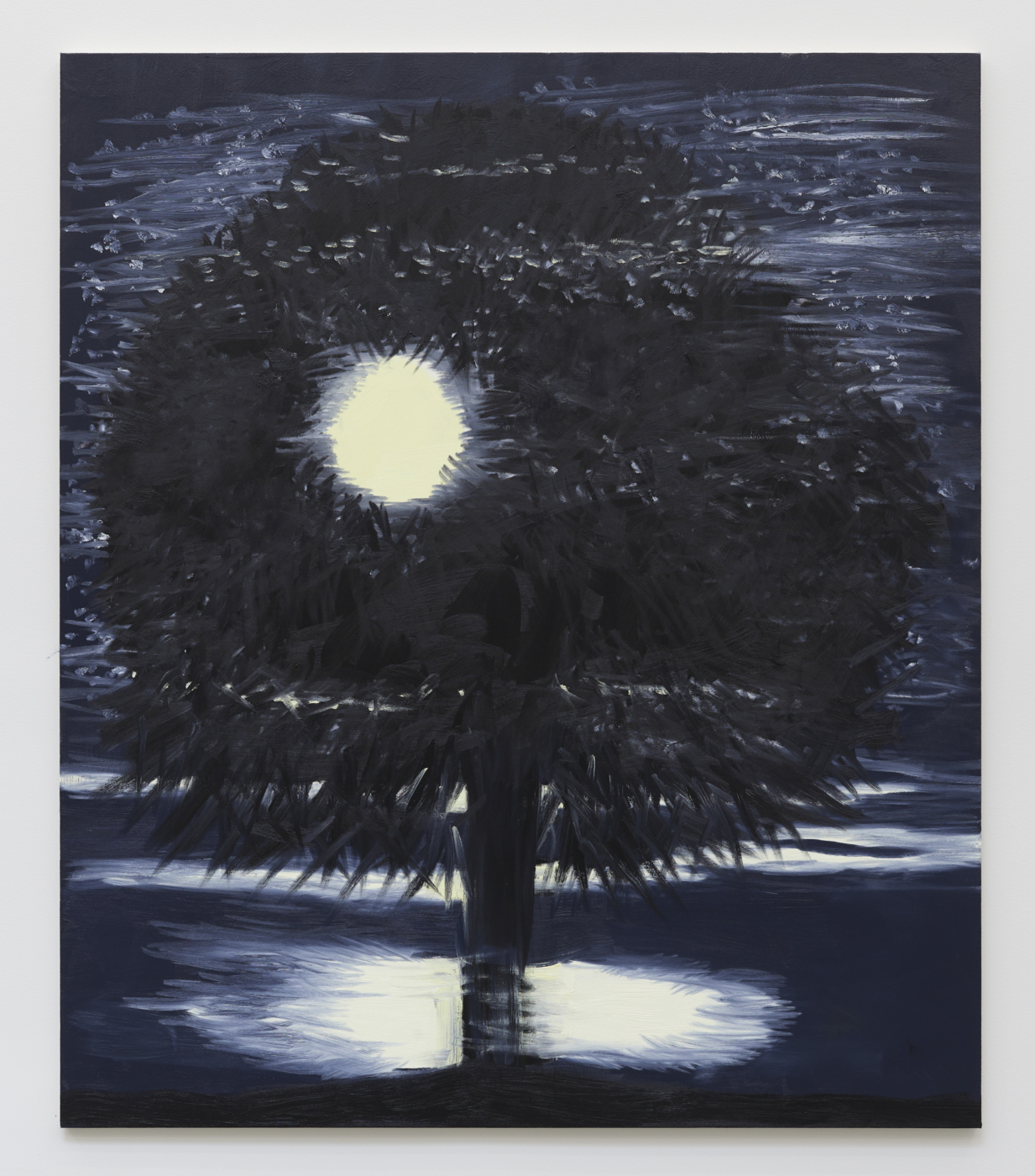 Purple Beech (Night Sky), 2023, 2023. Oil on canvas, 84 x 72 in. (213.36 x 182.88 cm)