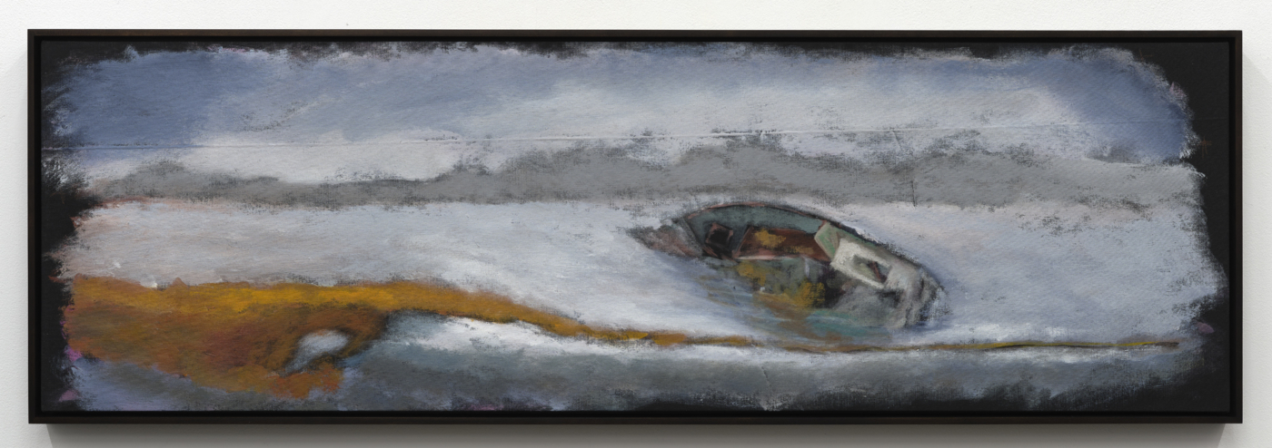 Star Vista, 2022. Acrylic on linen, 19 x 61 in. (48.26 x 154.94 cm)