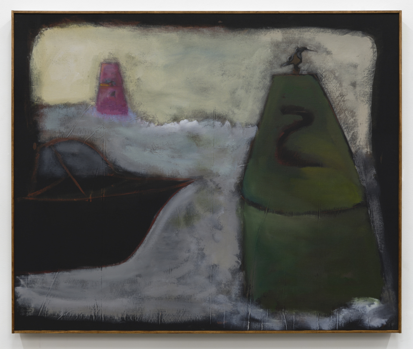 December Ruth, 2022. Acrylic and pastel on linen, 52 x 63 in. (132.08 x 160.02 cm)