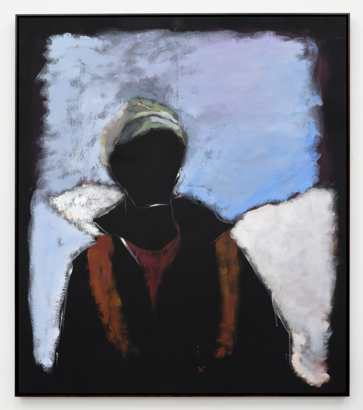 See Captain: Zorana, 2023. Acrylic and pastel on linen, 79½ x 69¼ in. (201.93 x 175.90 cm)
